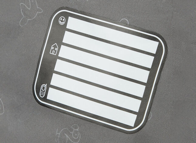 Praktisches Adressschild