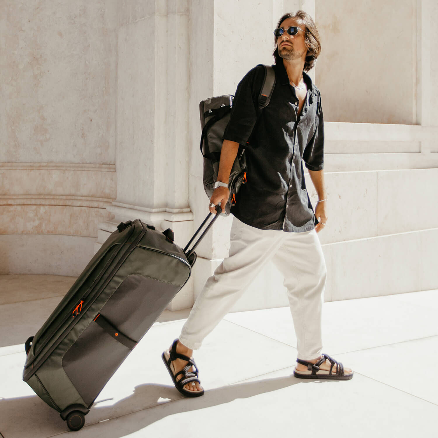 Samsonite duffle bag mit rollen