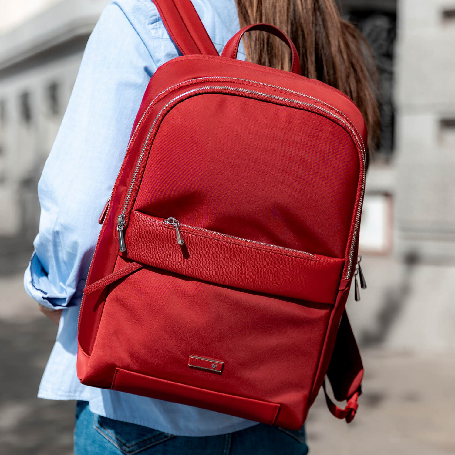 Samsonite rucksack red clearance