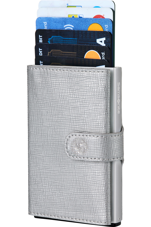 Samsonite Alu Fit 202 - Slide-up Wallet  Silber