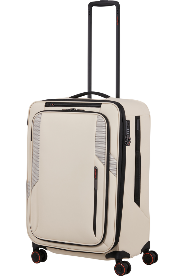 Glazed Trolley mit 4 Rollen erweiterbar 67cm | Samsonite Glazed Spinner Expandable 67cm  Sandstone