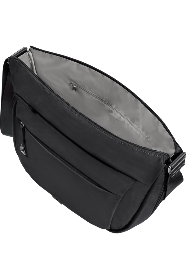Samsonite Move 5.0 Hobo Bag Round Expandable M  Schwarz
