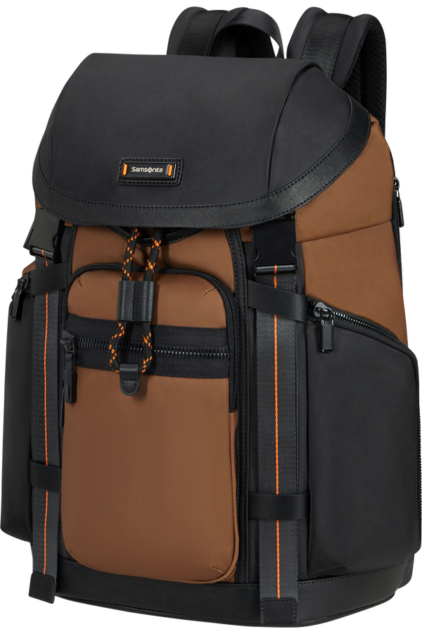Samsonite Relyon Backpack M 15.6'' with flap  Toffee/Apricot