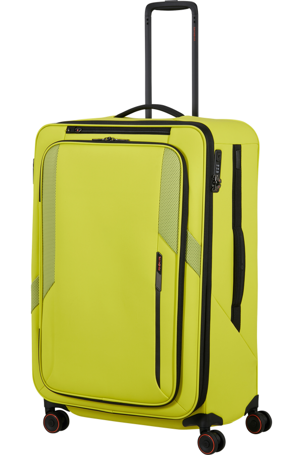 Glazed Trolley mit 4 Rollen erweiterbar 78cm | Samsonite Glazed Spinner Expandable 78cm  Lime punch