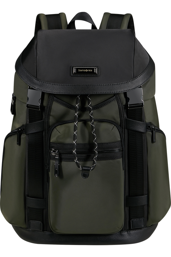 Samsonite Relyon Backpack M 15.6'' with flap  Gr&uuml;n