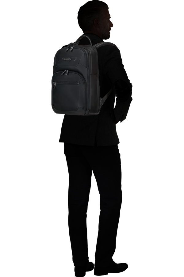 Samsonite Pro-Dlx 6 Leather Backpack 14.1'  Schwarz Samsonite Pro-Dlx 6 Leather Backpack 14.1'  Schwarz