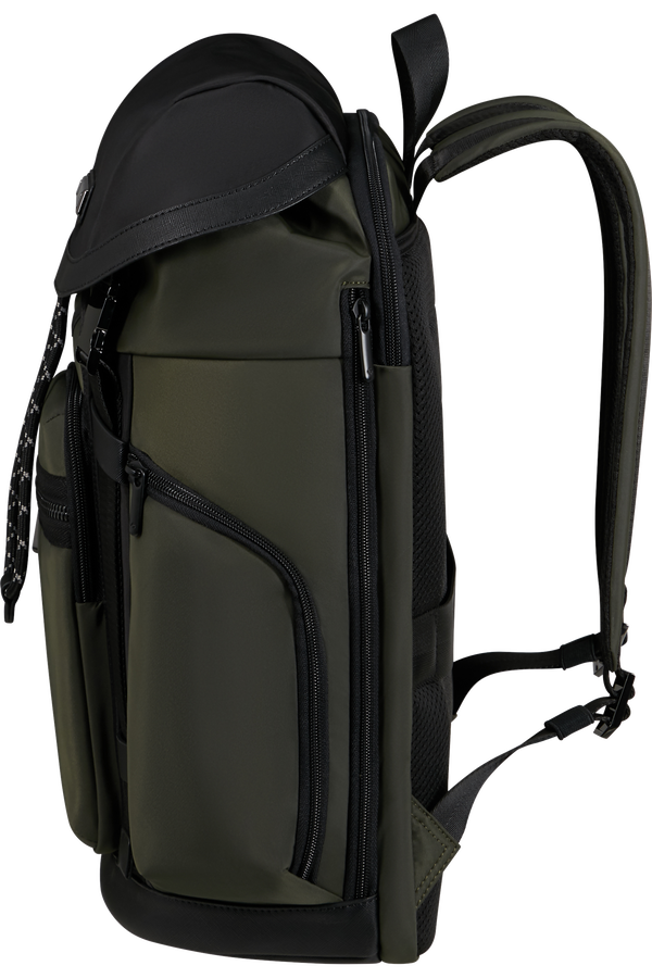 Samsonite Relyon Backpack M 15.6'' with flap  Gr&uuml;n