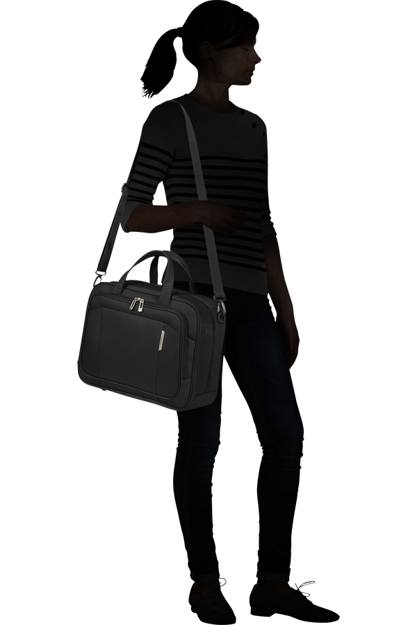 Samsonite Respark LAPTOP SHOULDER BAG  Ozone Black Samsonite Respark LAPTOP SHOULDER BAG  Ozone Black