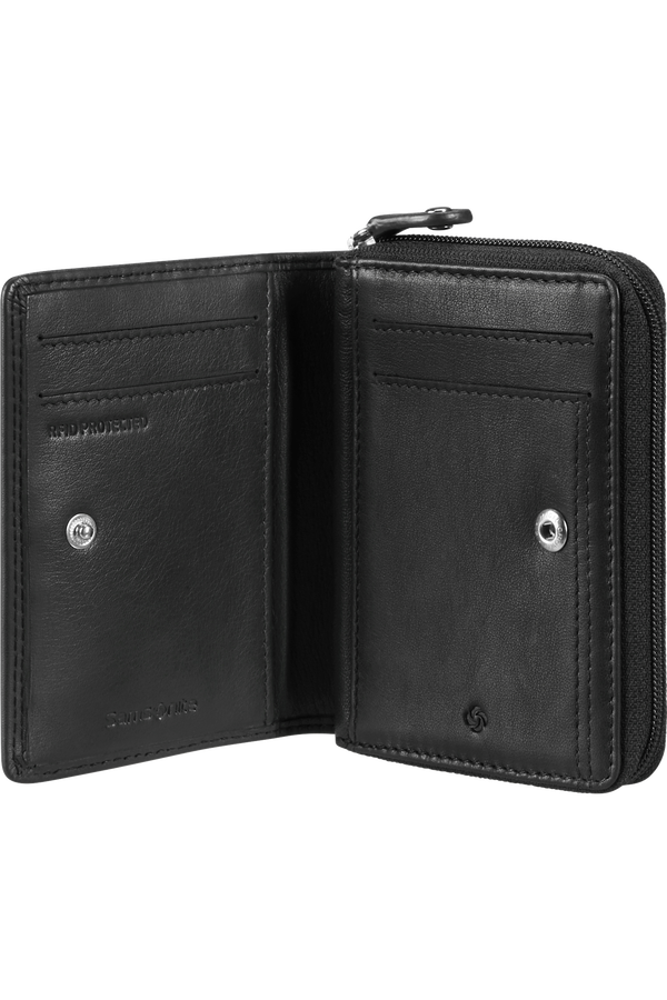 Samsonite Attack 2 Slg 739 - 8CC + 2 GUSS ZIP  Schwarz