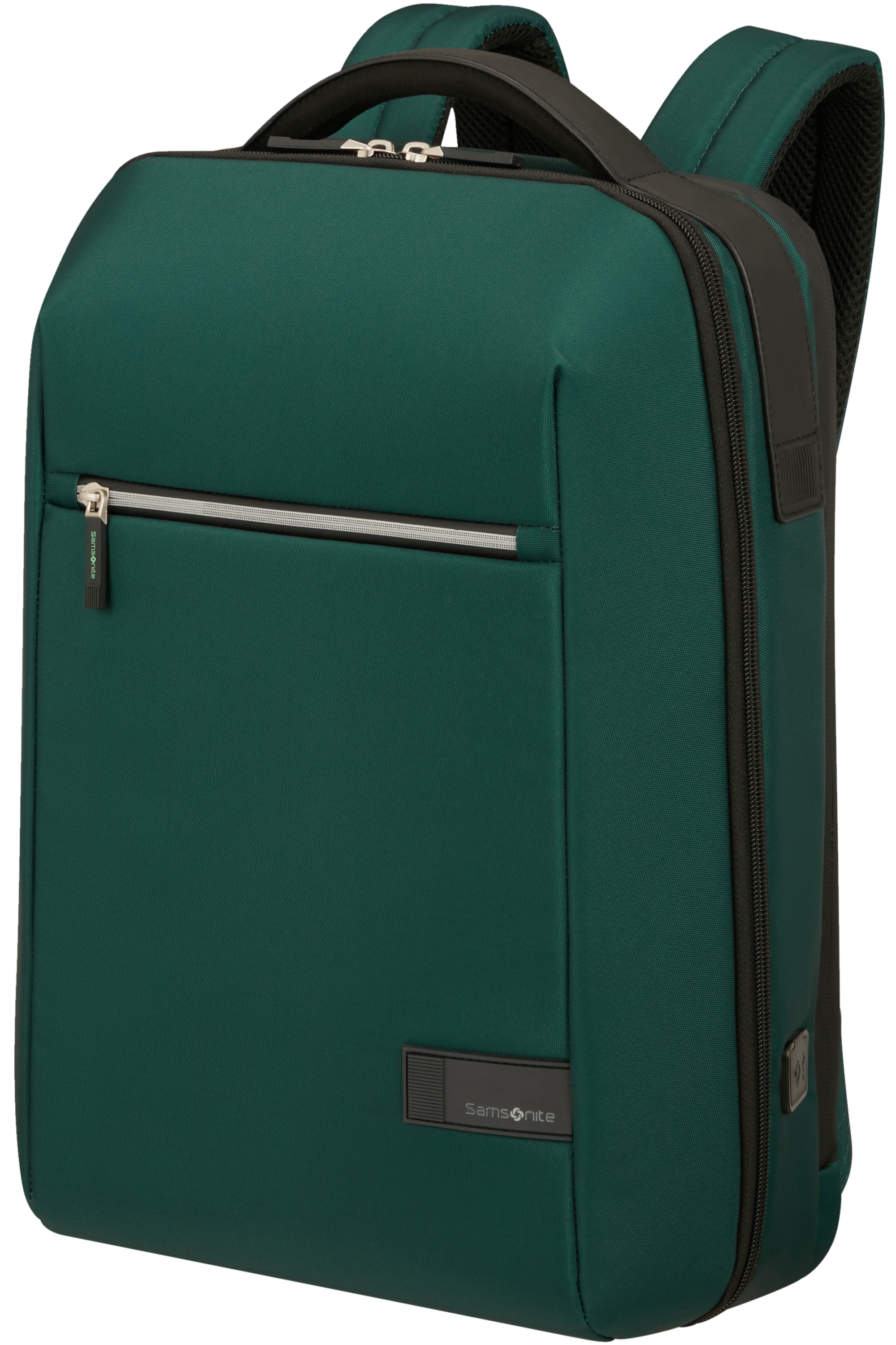 green laptop backpack