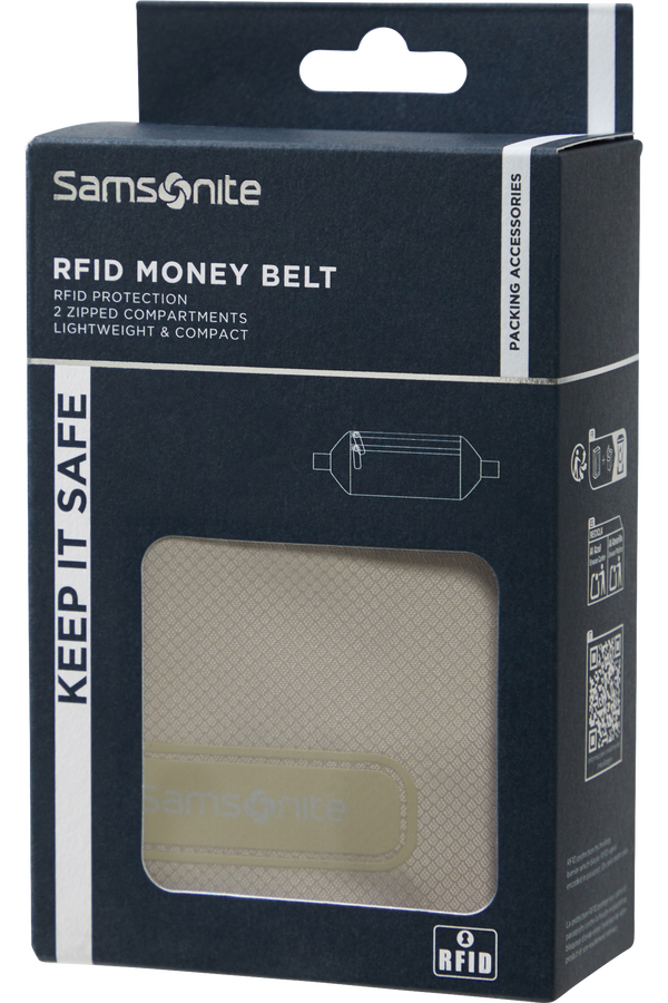 Samsonite Ta Revolution RFID Money Belt  Eclipse Grey