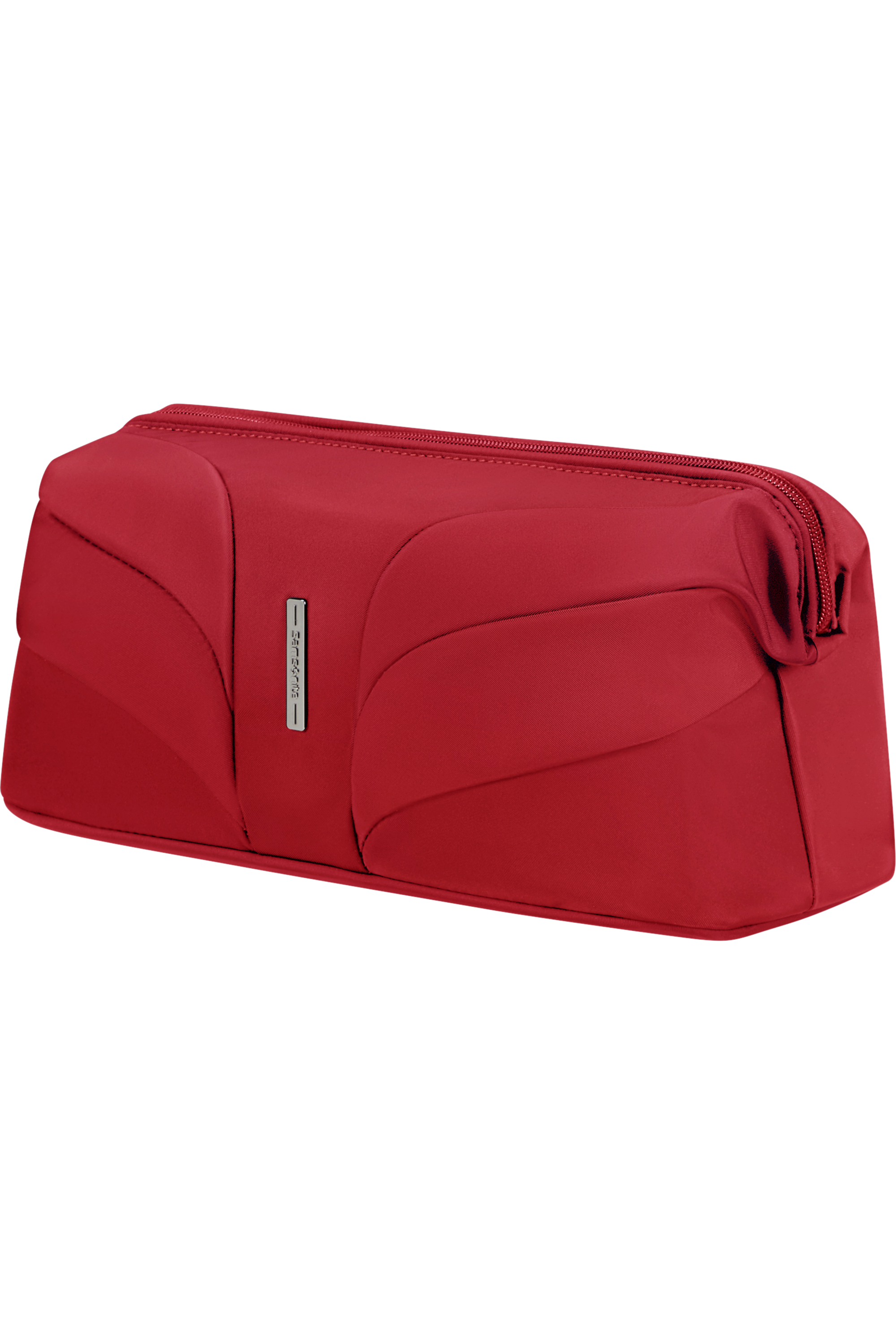 Samsonite Attrix Kulturbeutel – 29,5x13,5x18 Cm, Rot, Aus Recyceltem PET, Mit Stylischen Metallelementen