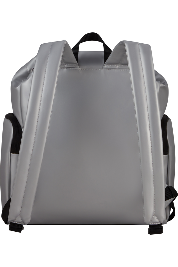 Samsonite Wander Last Backpack 3PKT 1 Buckle  Metallic Silver