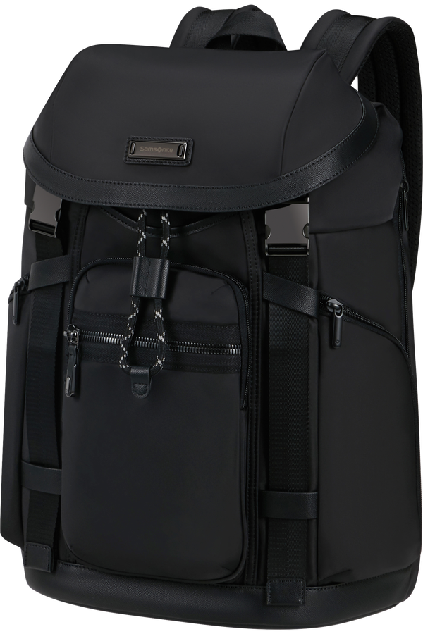 Samsonite Relyon Backpack M 15.6'' with flap  Schwarz