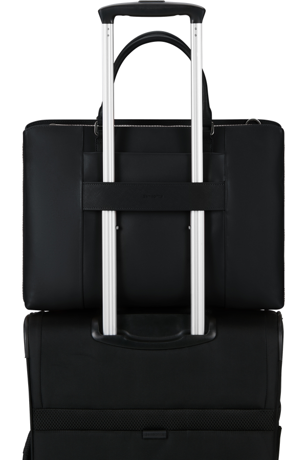 Image Biz Leather Aktentasche 15.6" | Samsonite Image Biz Leather Briefcase 15.6'  Schwarz