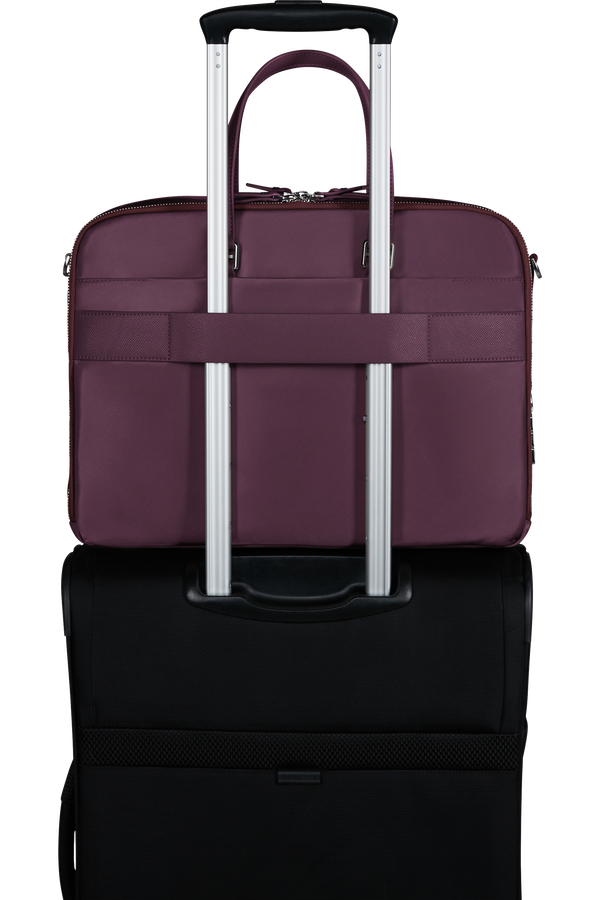 Samsonite Karissa Evo Bailhandle 15.6' 2 Comp  Burgundy Samsonite Karissa Evo Bailhandle 15.6' 2 Comp  Burgundy
