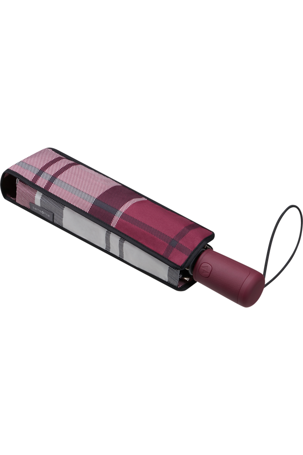 Samsonite Alu Drop S Safe 3 Sect. Auto O/C  Garnet Red Check Samsonite Alu Drop S Safe 3 Sect. Auto O/C  Garnet Red Check