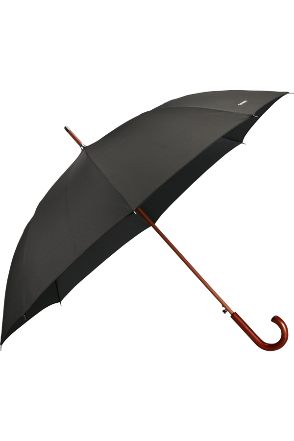 Samsonite Wood Classic S Stick Man Auto Open  Schwarz