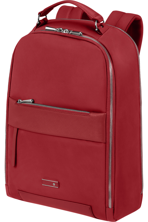 Samsonite red leather backpack store