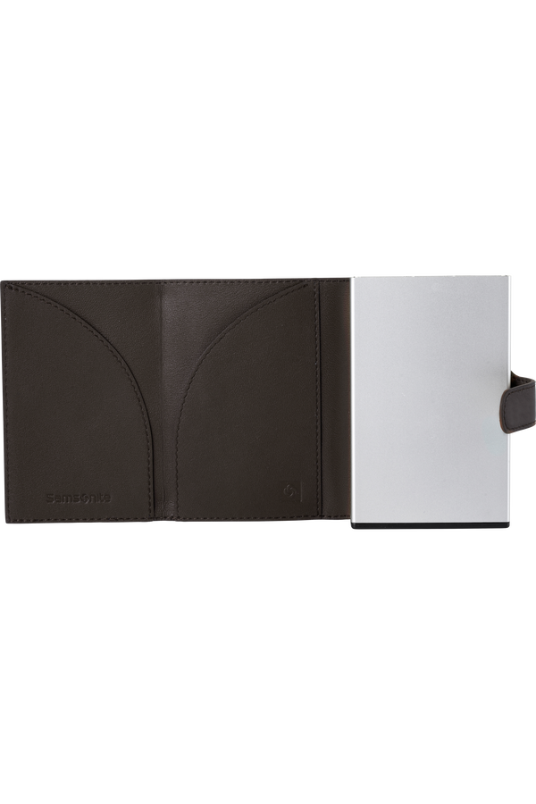 Samsonite Alu Fit 202 - Slide-up Wallet  Dark Brown Samsonite Alu Fit 202 - Slide-up Wallet  Dark Brown
