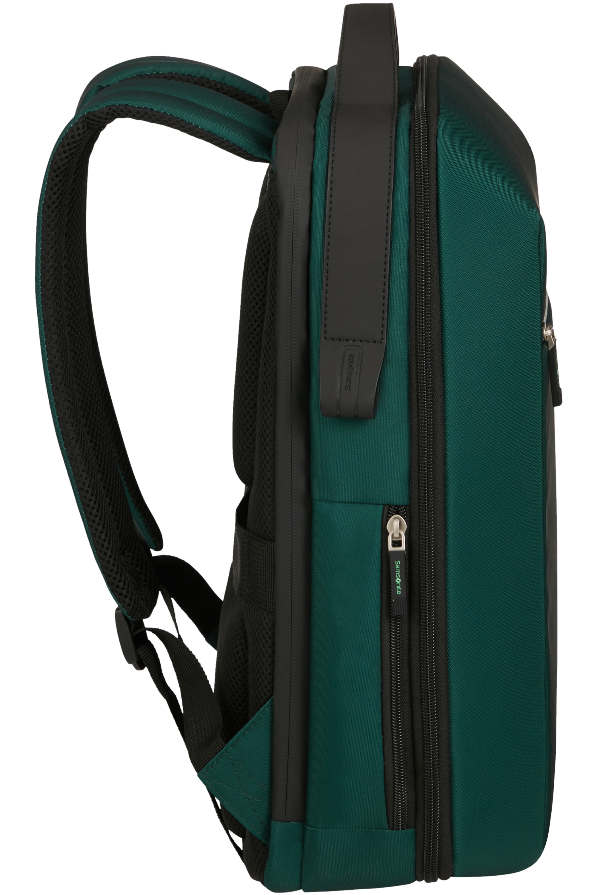green laptop backpack
