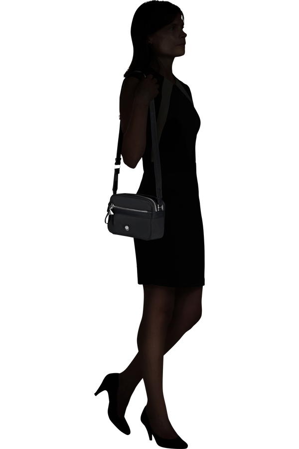 Samsonite Karissa Evo Shoulder Bag 2 Comp  Schwarz Samsonite Karissa Evo Shoulder Bag 2 Comp  Schwarz