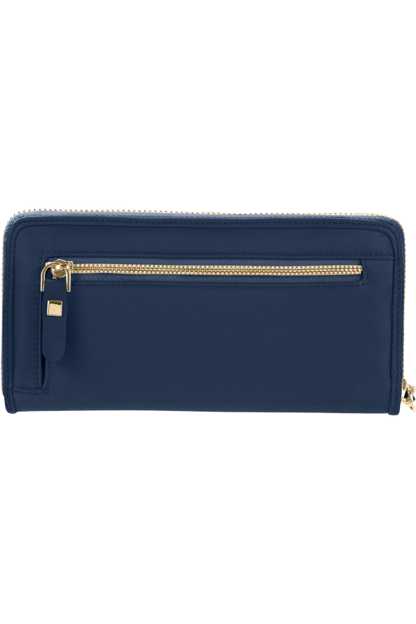 Samsonite Karissa Slg Wallet ZIP Around L  Dark Navy