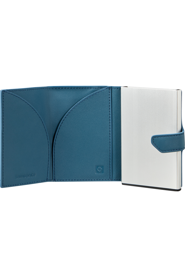Samsonite Alu Fit Slide-up Wallet Proxis  Petrol Blau Samsonite Alu Fit Slide-up Wallet Proxis  Petrol Blau