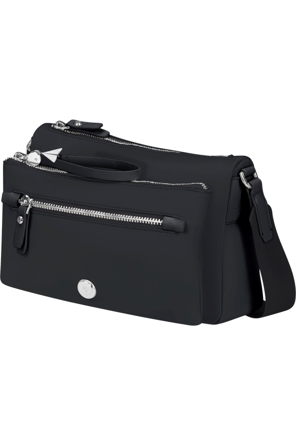 Samsonite Karissa Evo Shoulder Bag + Pouch  Schwarz Samsonite Karissa Evo Shoulder Bag + Pouch  Schwarz