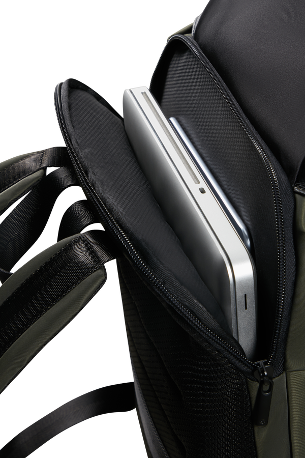 Samsonite Relyon Backpack M 15.6'' with flap  Gr&uuml;n