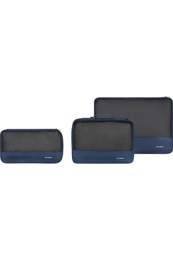 Samsonite Ta Revolution Set of 3 Packing Cubes  Midnight Blue