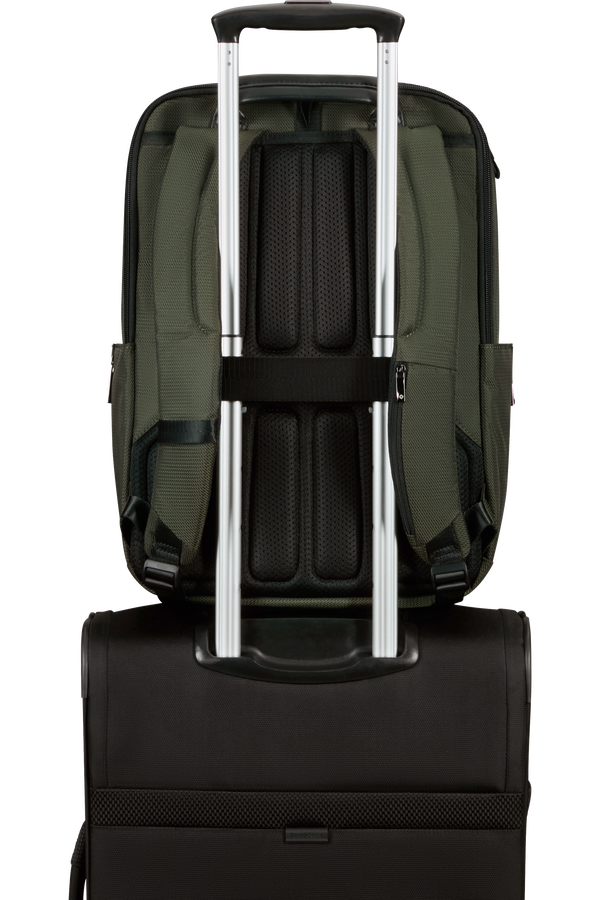 Backpack with luggage handle sleeve sales