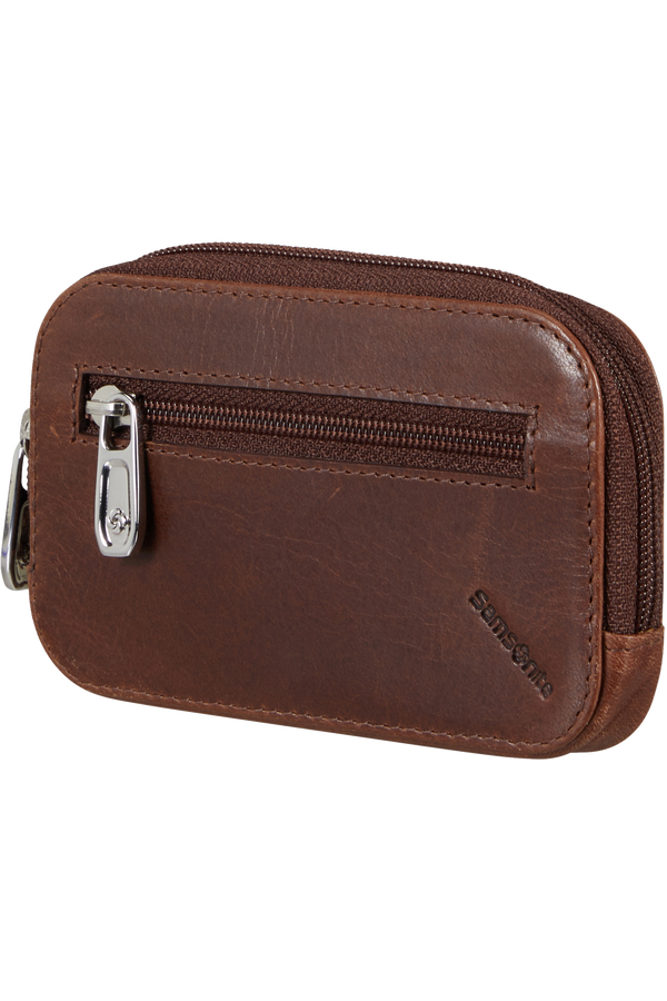 Samsonite Veggy Slg 524 -Z ROUND KEY POUCH+2R  Dark Brown