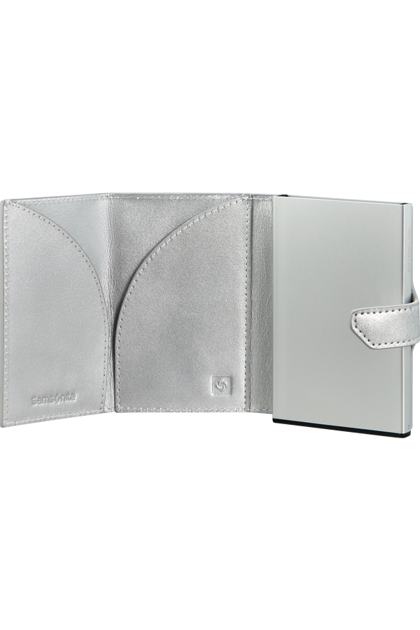 Samsonite Alu Fit Slide-up Wallet Proxis  Silber Samsonite Alu Fit Slide-up Wallet Proxis  Silber