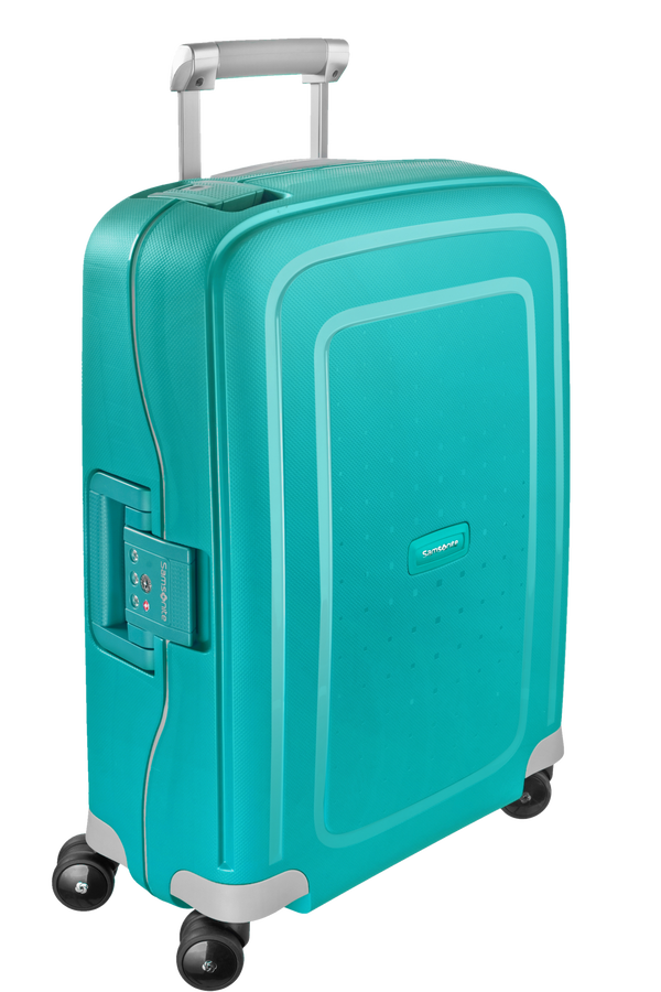 Samsonite S'Cure Spinner 55cm Aqua Blue Samsonite S'Cure Spinner 55cm Aqua Blue