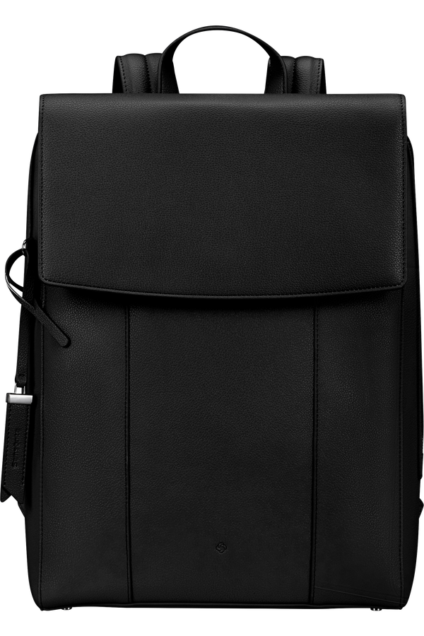 Samsonite black leather backpack on sale