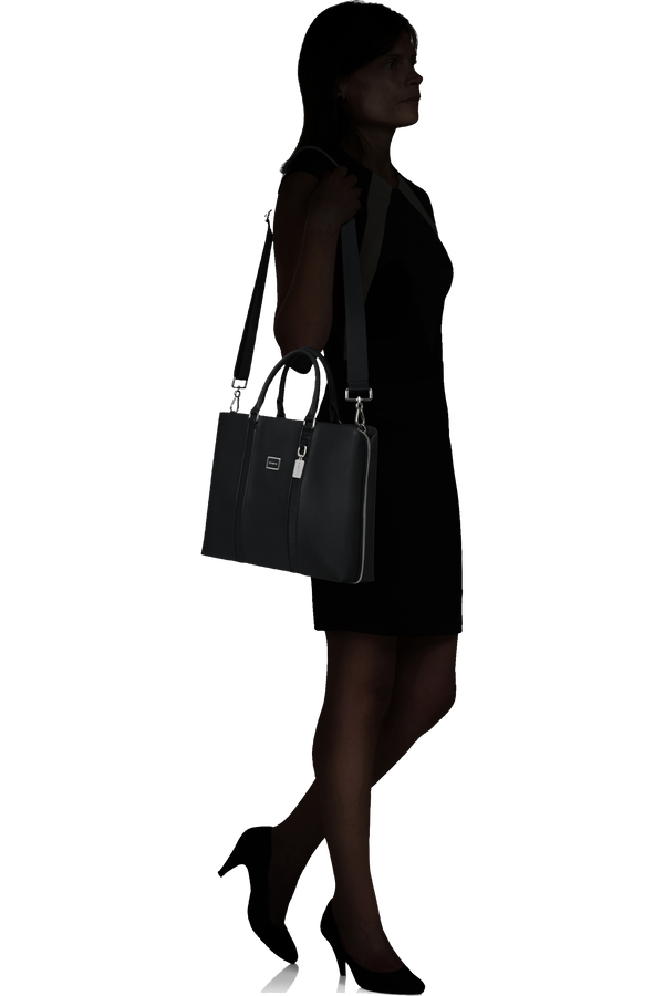 Image Biz Leather Aktentasche 15.6" | Samsonite Image Biz Leather Briefcase 15.6'  Schwarz