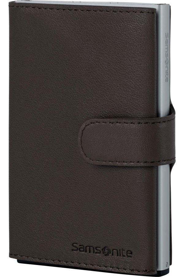 Samsonite Alu Fit 202 - Slide-up Wallet  Dark Brown Samsonite Alu Fit 202 - Slide-up Wallet  Dark Brown
