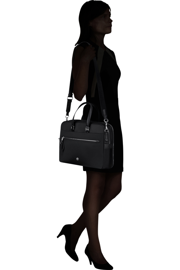 Samsonite Karissa Evo Bailhandle 15.6' 2 Comp  Schwarz