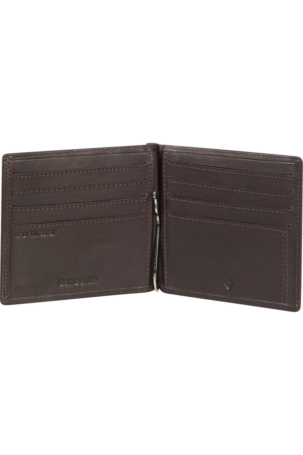 Samsonite Attack 2 Slg 709 - 8CC H+MONEY CLIP  Ebony Brown