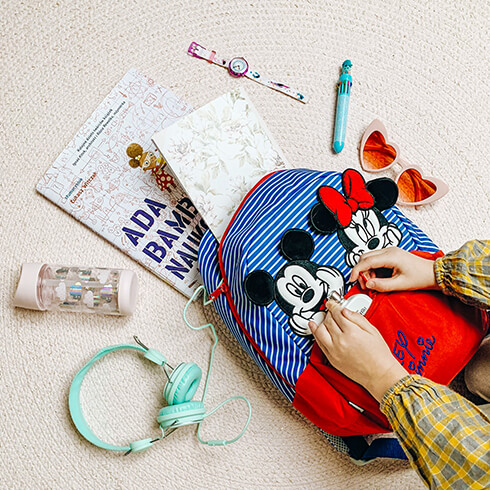 Disney Charme und immer ein Lächeln auf den Lippen mit Mickey und Minnie.